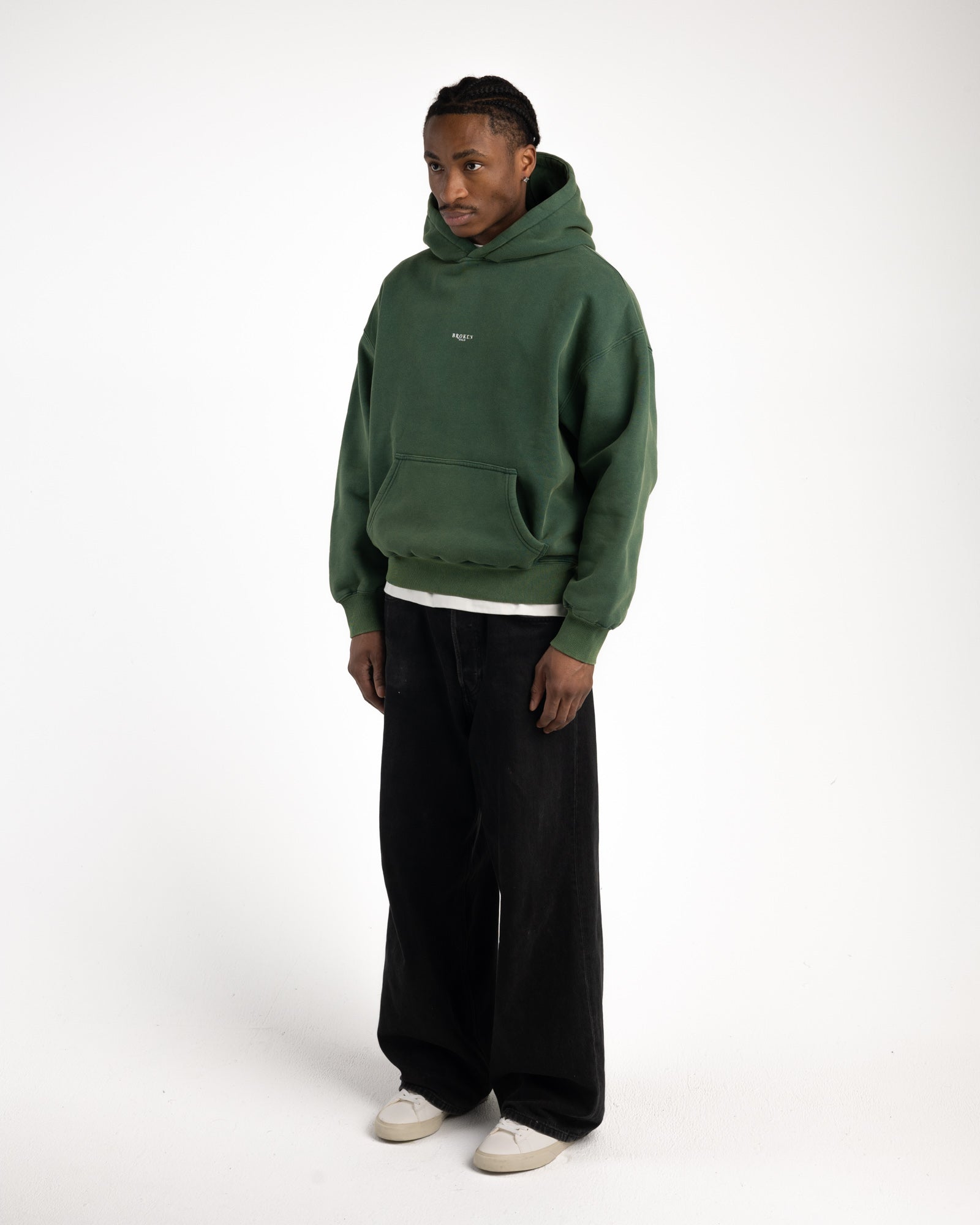 Vintage Green Hoodie-Fineriform