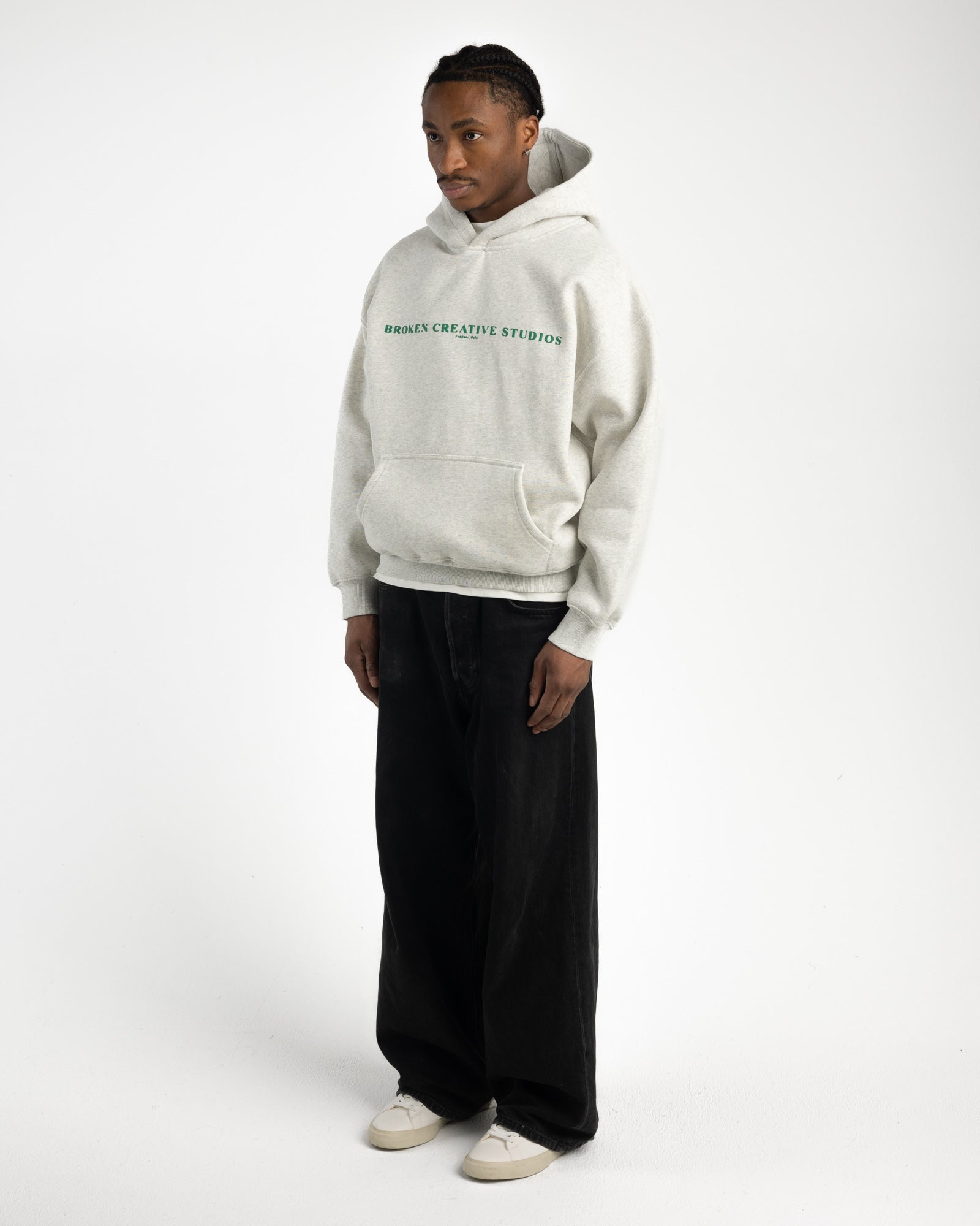 BCS Grey & Green Hoodie-Fineriform