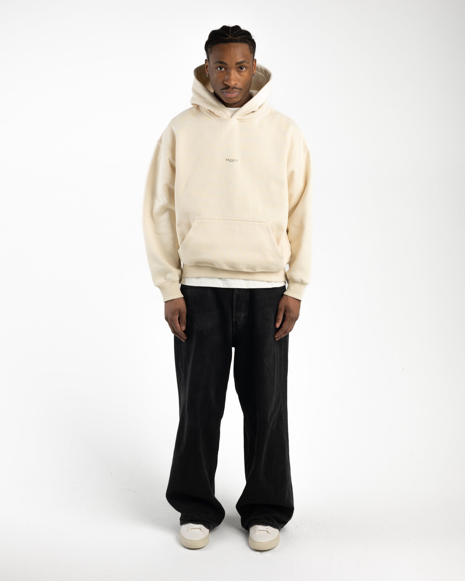 Lightweight Cream Hoodie-Fineriform