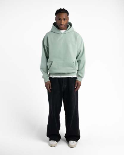 MATTE LIGHTGREEN HOODIE-Fineriform