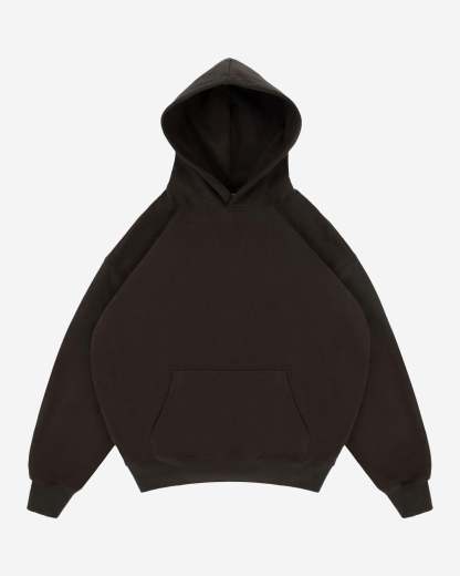 MATTE BROWN HOODIE-Fineriform