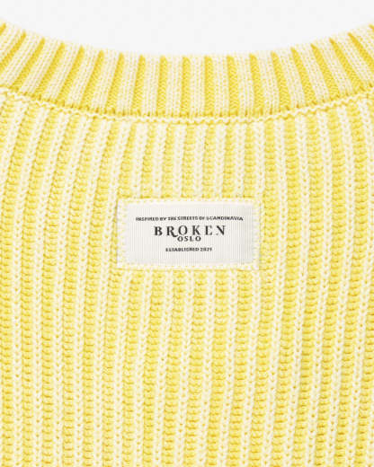 WASHED KNIT YELLOW-Fineriform