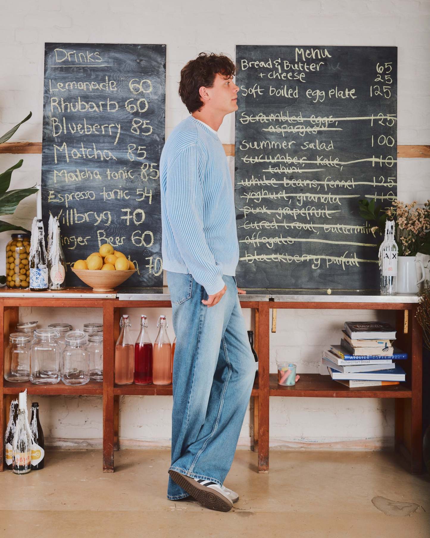 WASHED KNIT BLUE-Fineriform