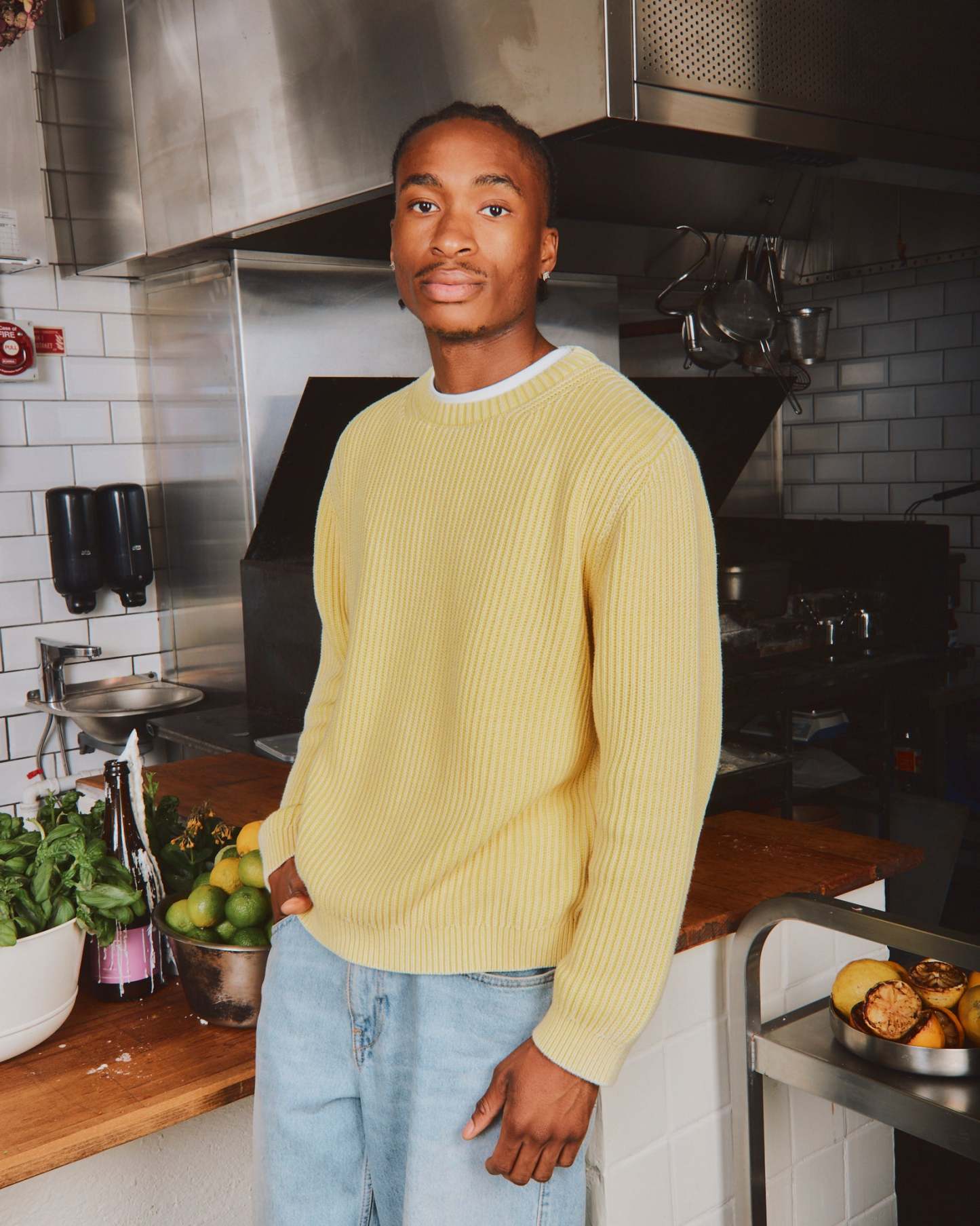 WASHED KNIT YELLOW-Fineriform