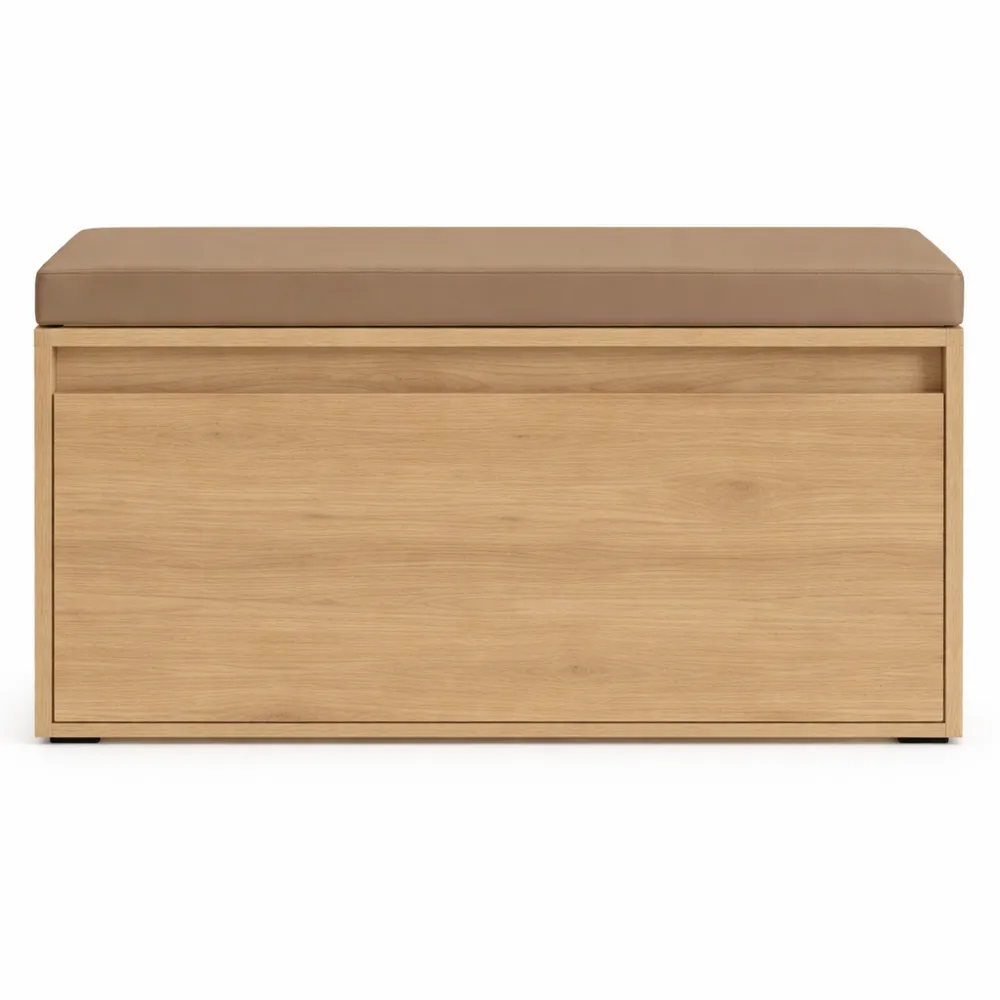 Banc de Rangement pour Chaussures en Bois, 80x45cm