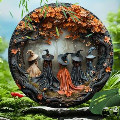 Halloween witch sign