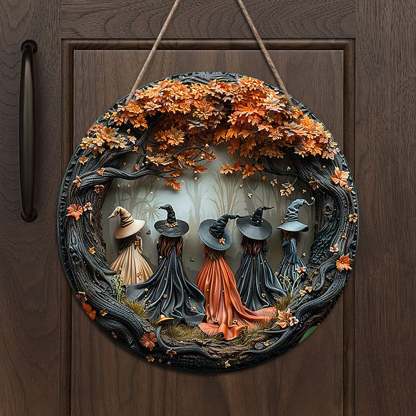 Halloween witch sign