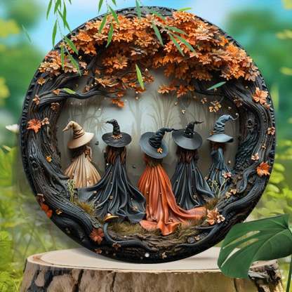 Halloween witch sign