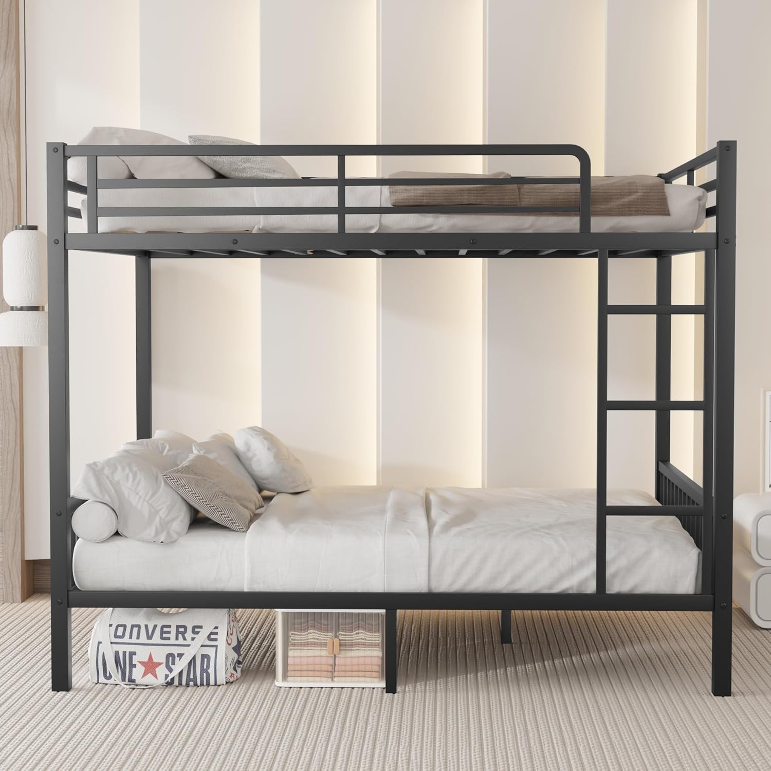 Queen Over Queen Metal Bunk Bed