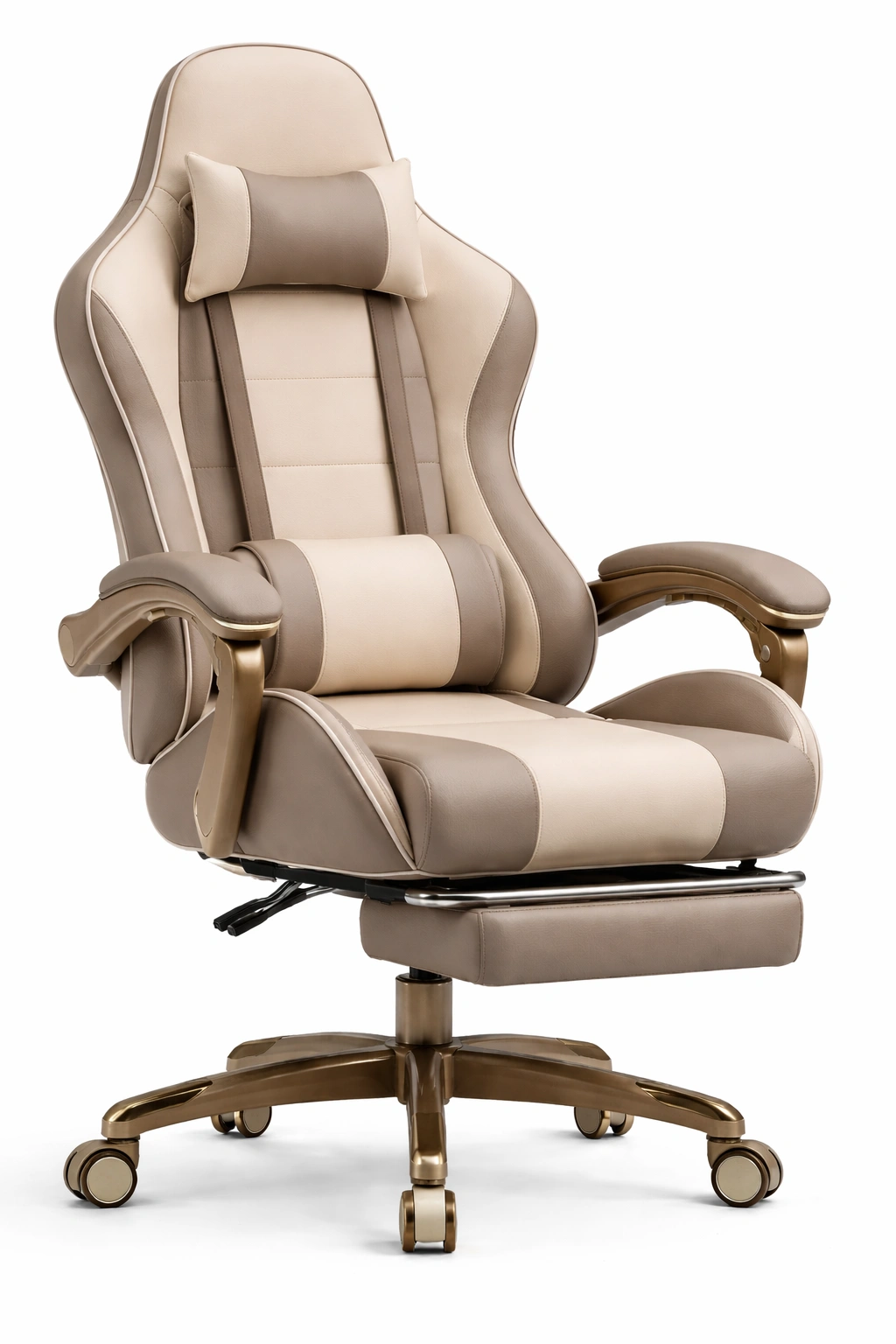 Gaming Stuhl Beige Komfort-velmavio