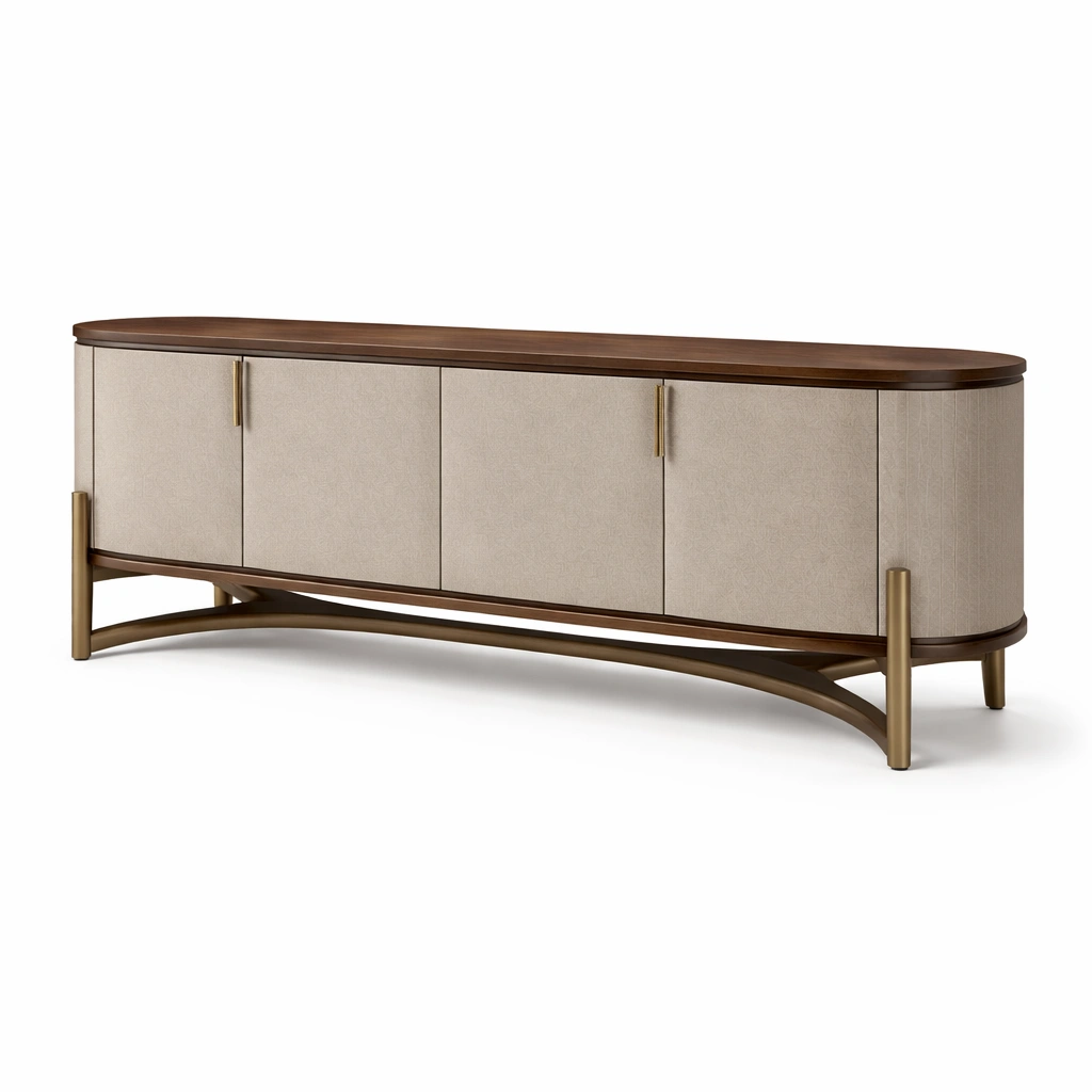 Sideboard Modern Beige Holz-velmavio