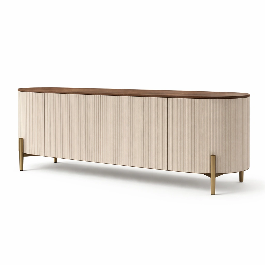 Sideboard Modern Beige Struktur-velmavio