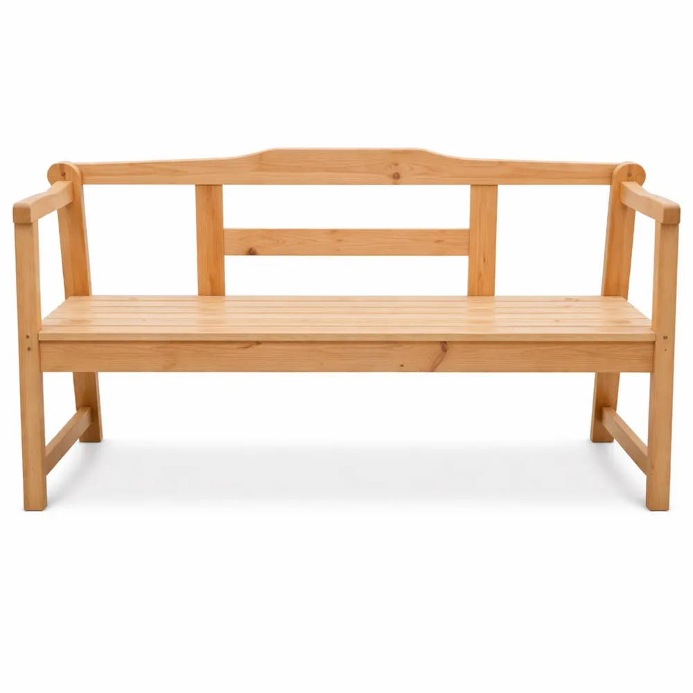 Banc de jardin en bois de 118 cm