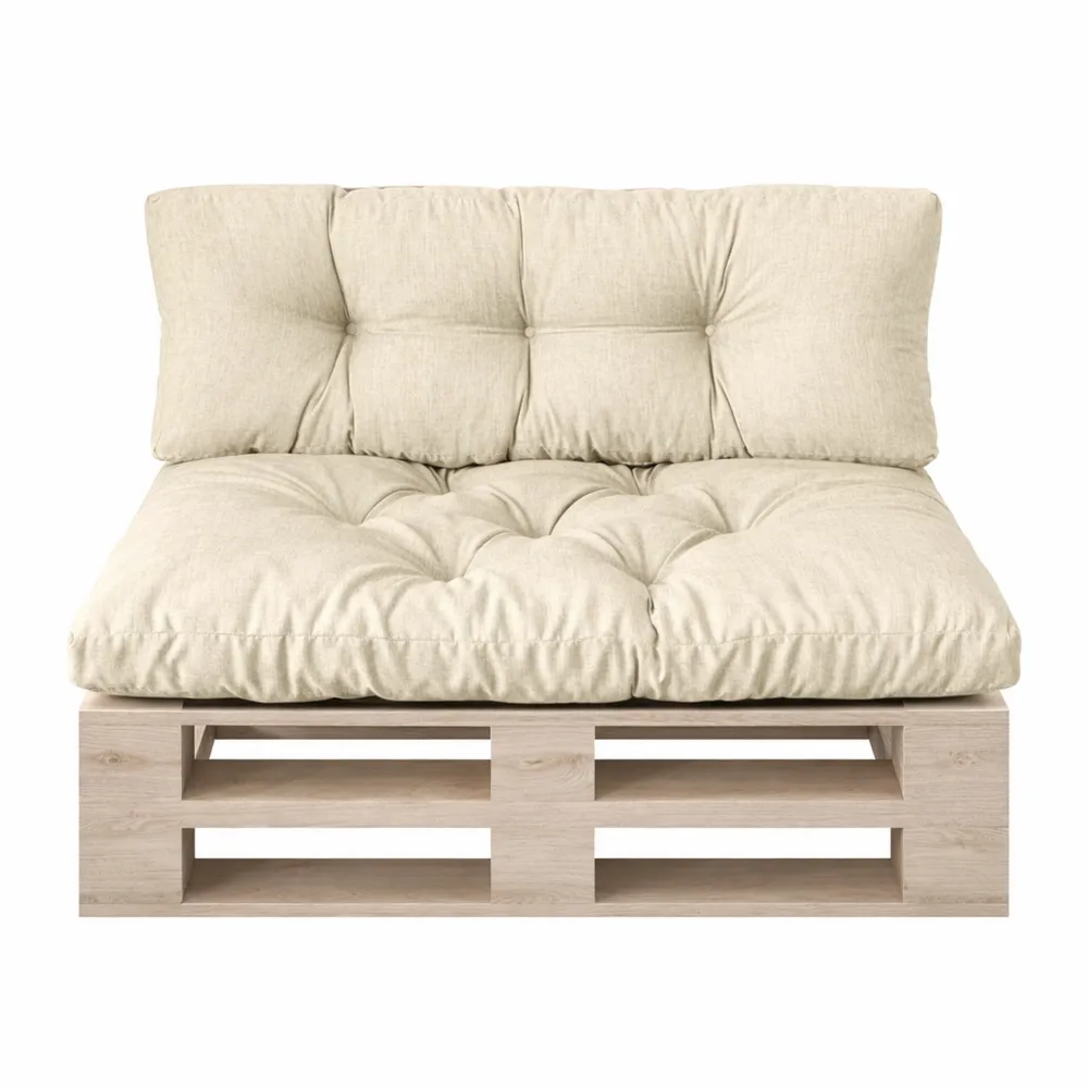 Ensemble 2 coussins pour salon ou jardin - Différentes tailles et couleurs au choix