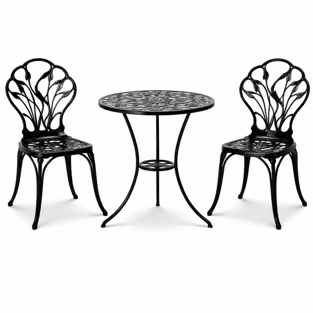 Salon de Jardin 2 Places avec Table Ronde