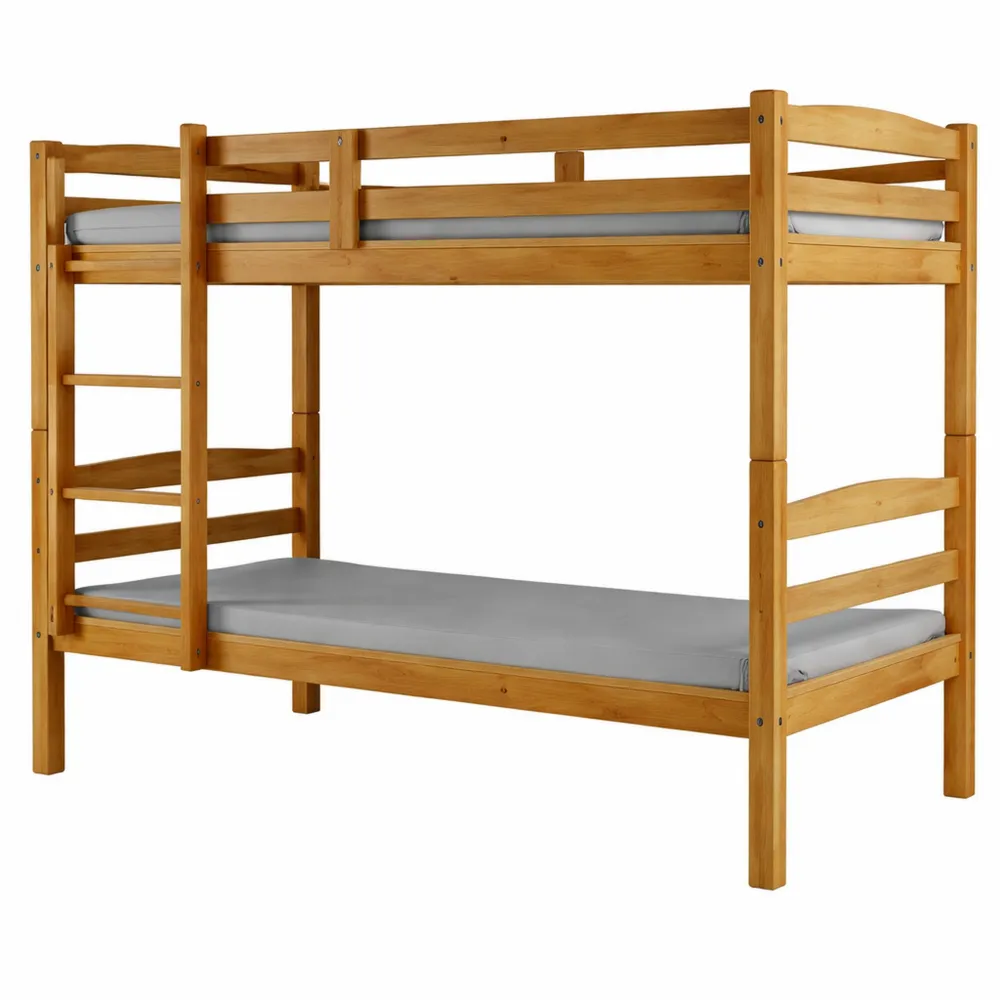 Letto a castello in legno massiccio convertibile in singoli