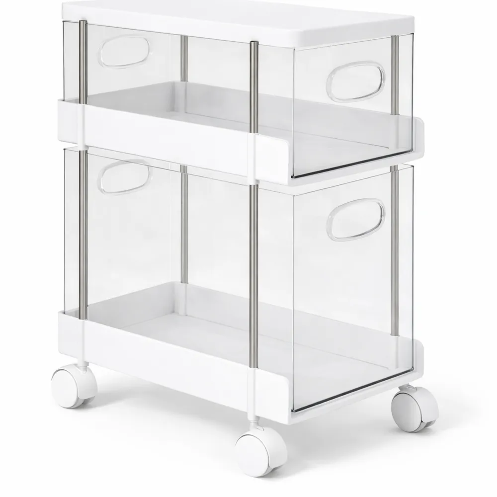 Mobiletto da Ufficio con Cassetto e Ruote Ribaltabili