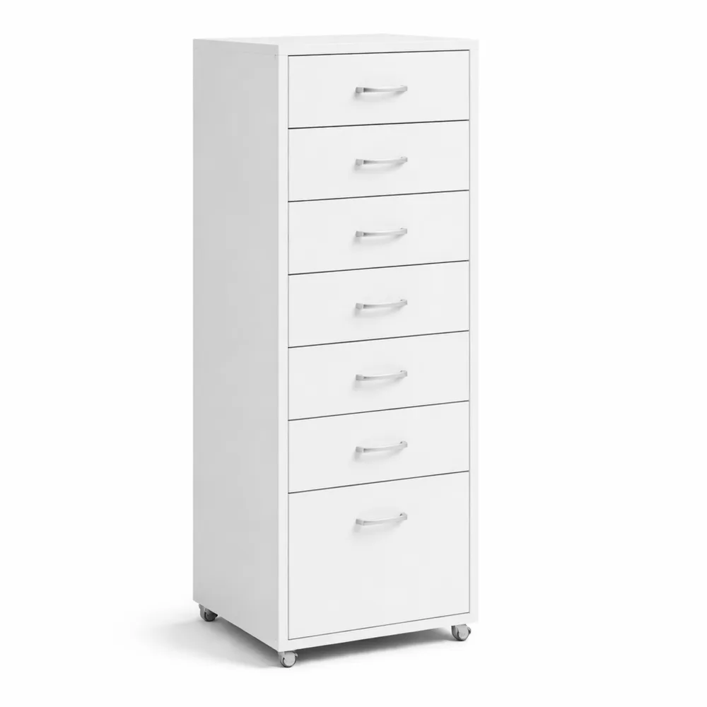 Schedario Mobile in Metallo Grigio 28x41x109 cm