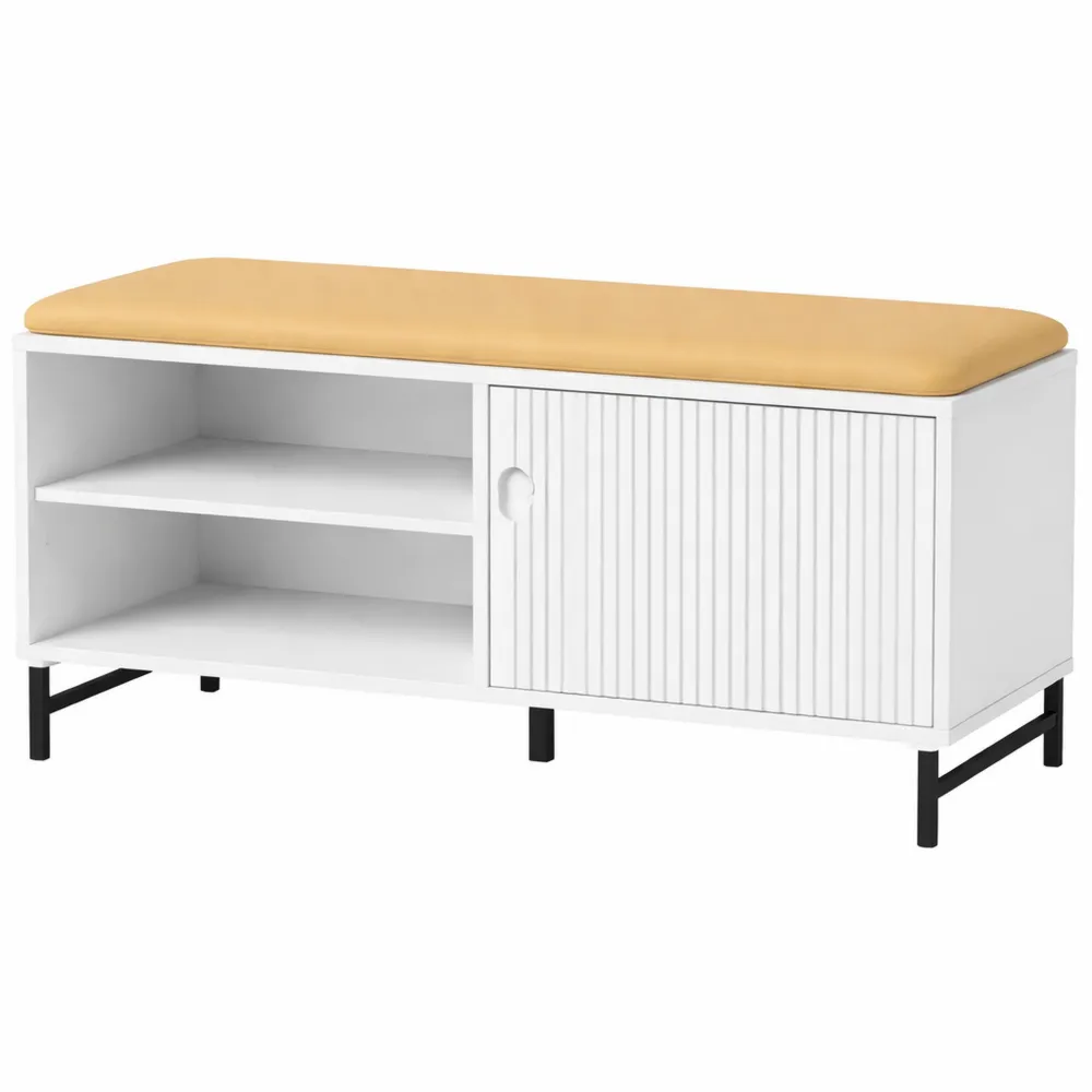 Panca da Ingresso Salvaspazio con Scarpiera e Cassapanca Contenitore