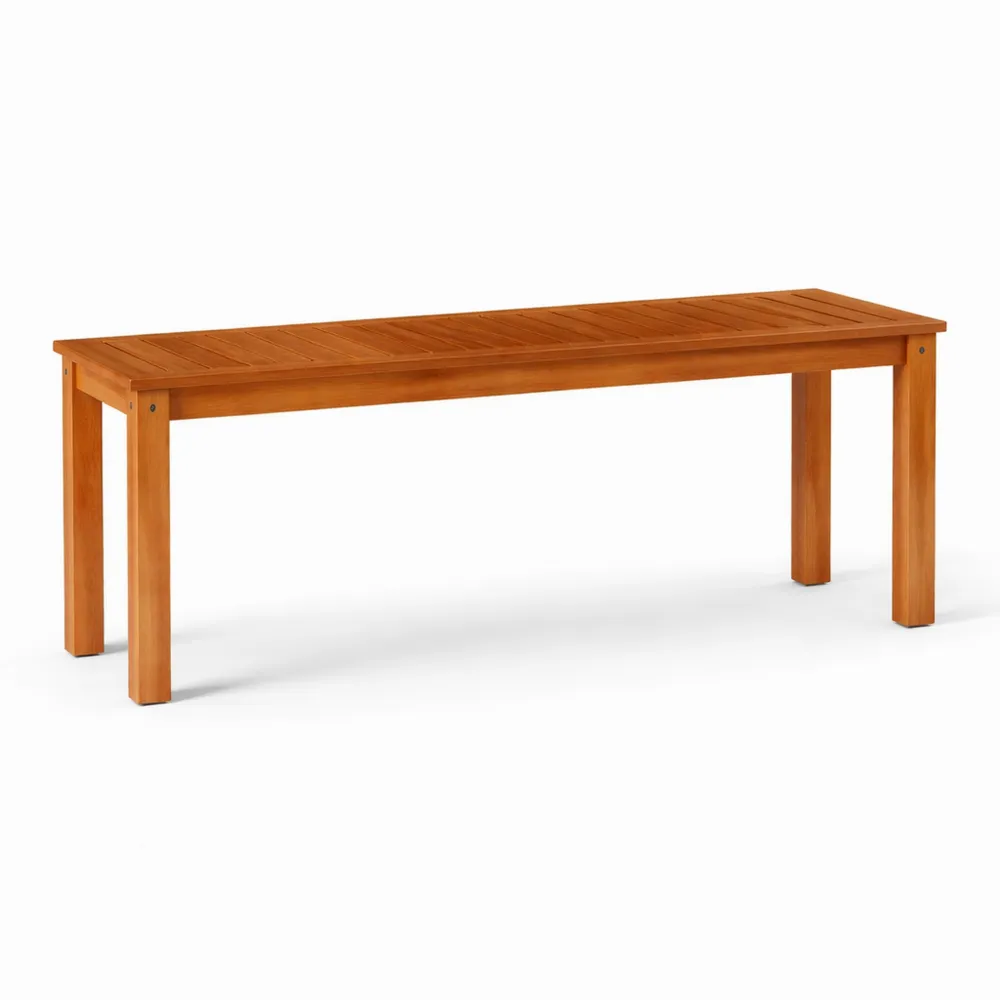 Panchina da Giardino in Legno per Esterno, Sedile a Listoni per 2 Persone