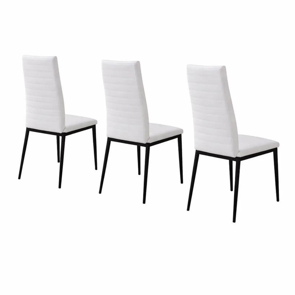 Set di 4 Sedie Imbottite per Sala da Pranzo Moderne