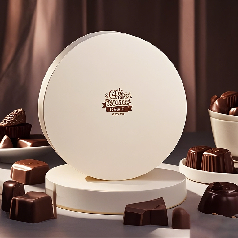 Custom Round Gift Box With Lid For Chocolate Boxes Manufacturer