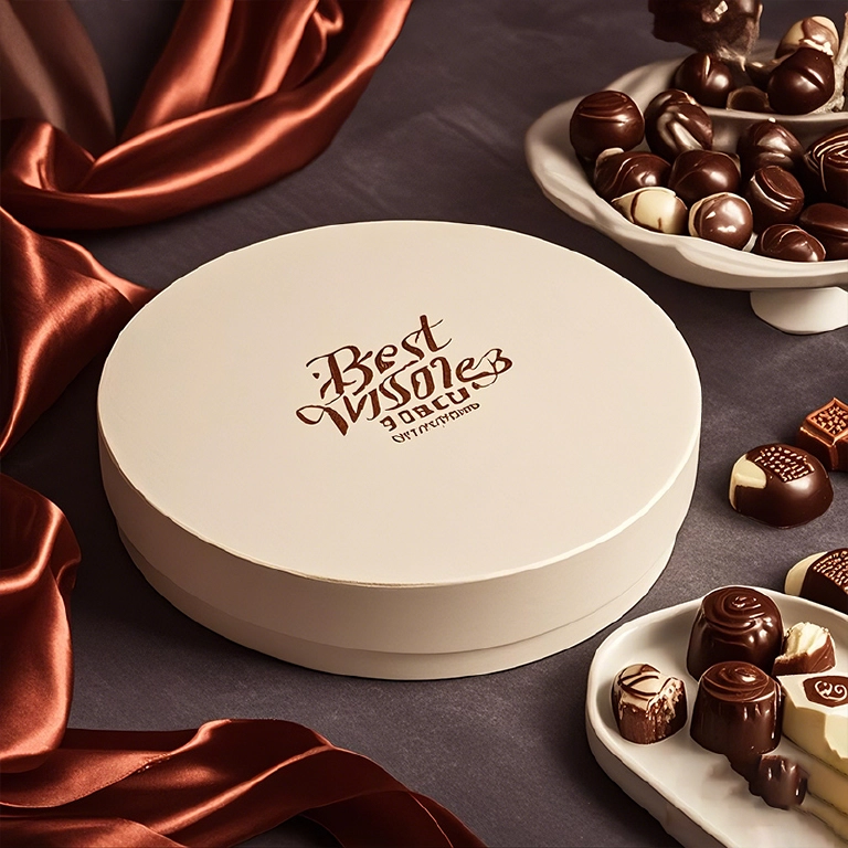 Custom Round Gift Box With Lid For Chocolate Boxes Manufacturer