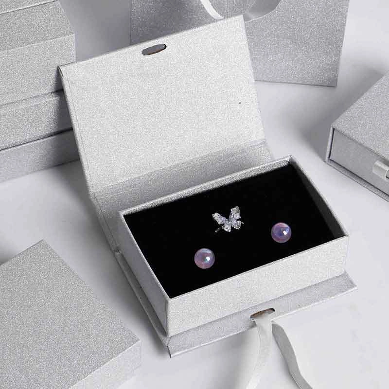 Flip-top book-shaped jewelry box