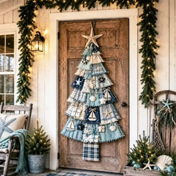 🧵🎄Beginner-Friendly DIY Oversized Patchwork Christmas Tree Door Hanging Kit 