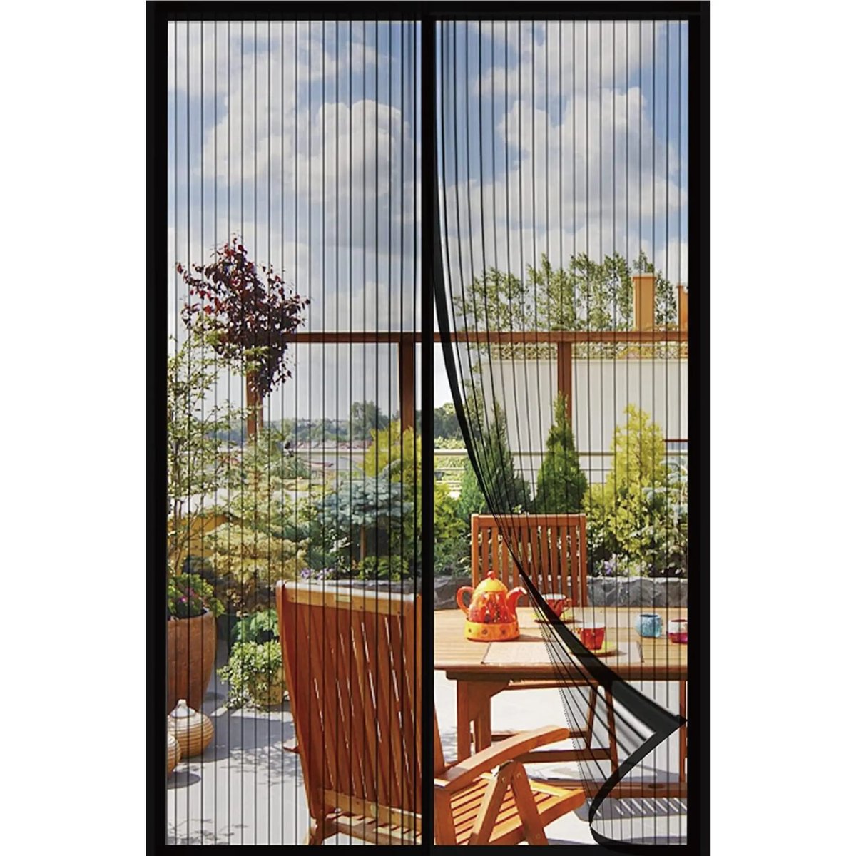 Magnetic Garage Screen Door for 2-Car Garage | Heavy Duty Mesh with Hands-Free Closure