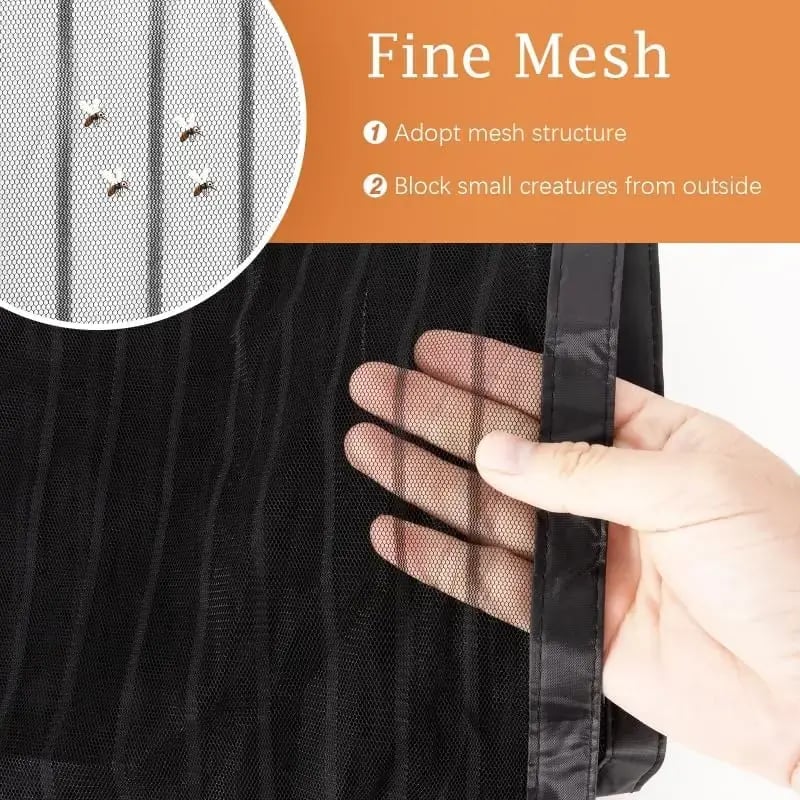 Magnetic Garage Screen Door for 2-Car Garage | Heavy Duty Mesh with Hands-Free Closure