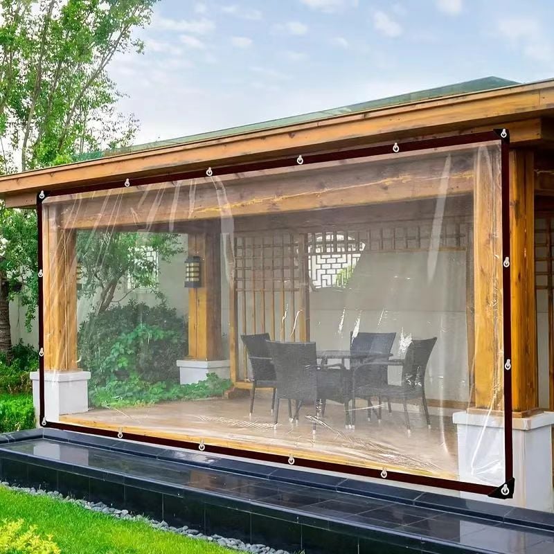 💦🌊 Heavy-Duty PVC Tarp - Weatherproof Clear Waterproof Tarp 