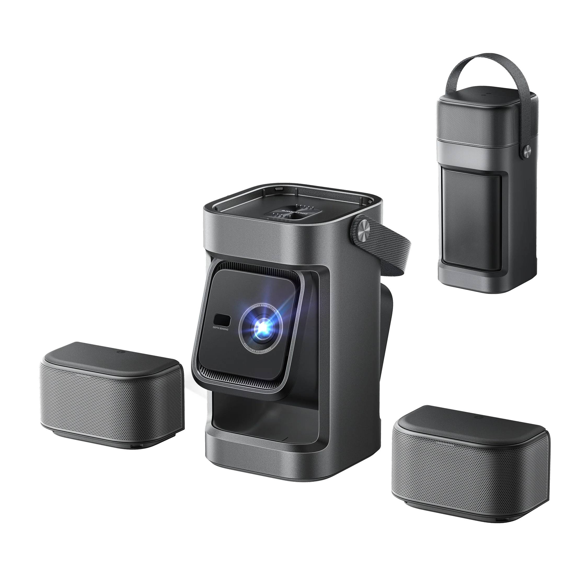 World's First Portable Projector with Detachable Speakers