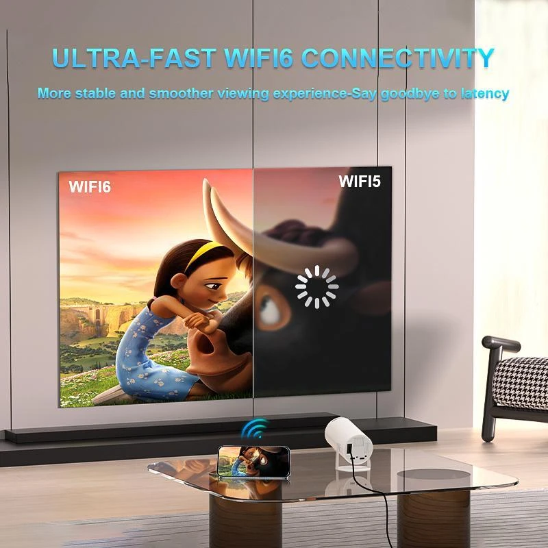  2026 New Upgraded High-Definition Smart Projector, Portable Projector