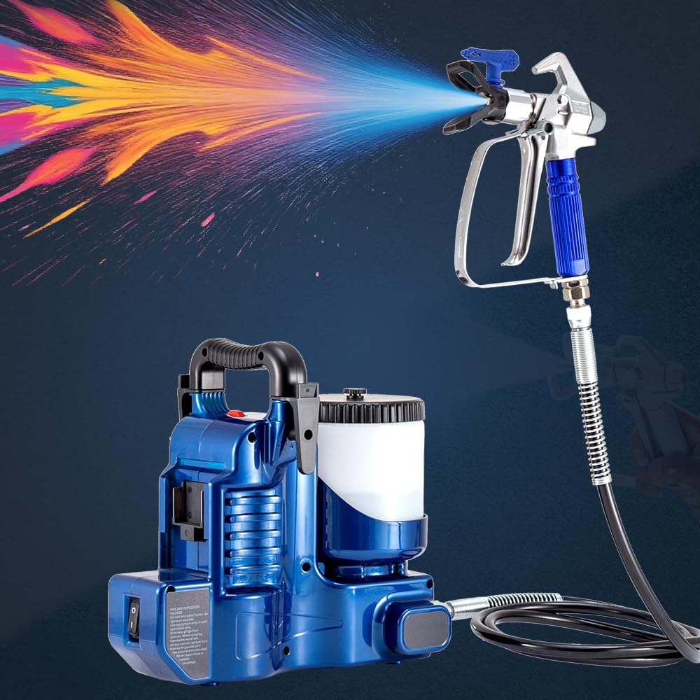Cordless Paint Spraying Gun, Quickly Shot Spraying Compatible with Makita 18V Battery, Spraying Paint Gun with 70inch Adjustable Hose