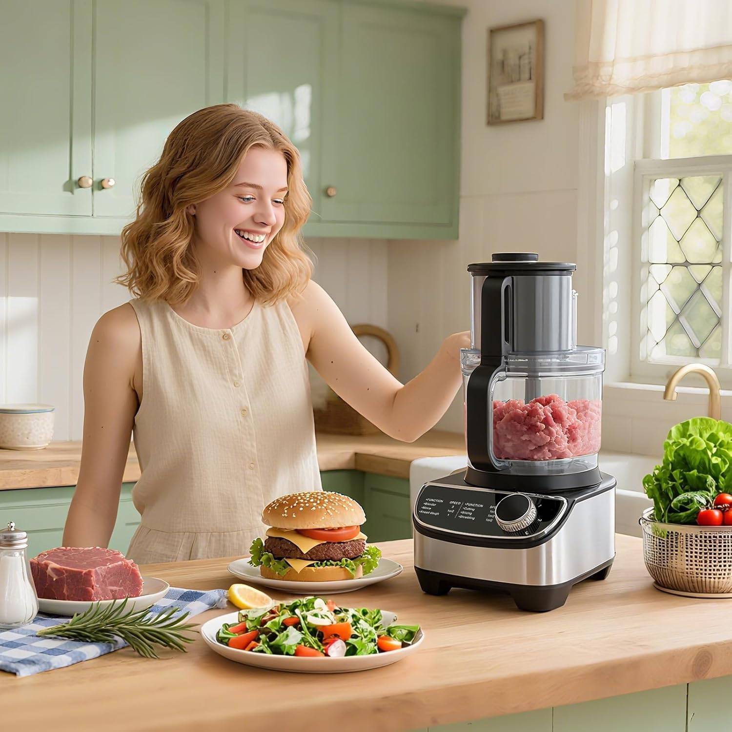 12-Cup Multifunctional Food Processor & Vegetable Chopper