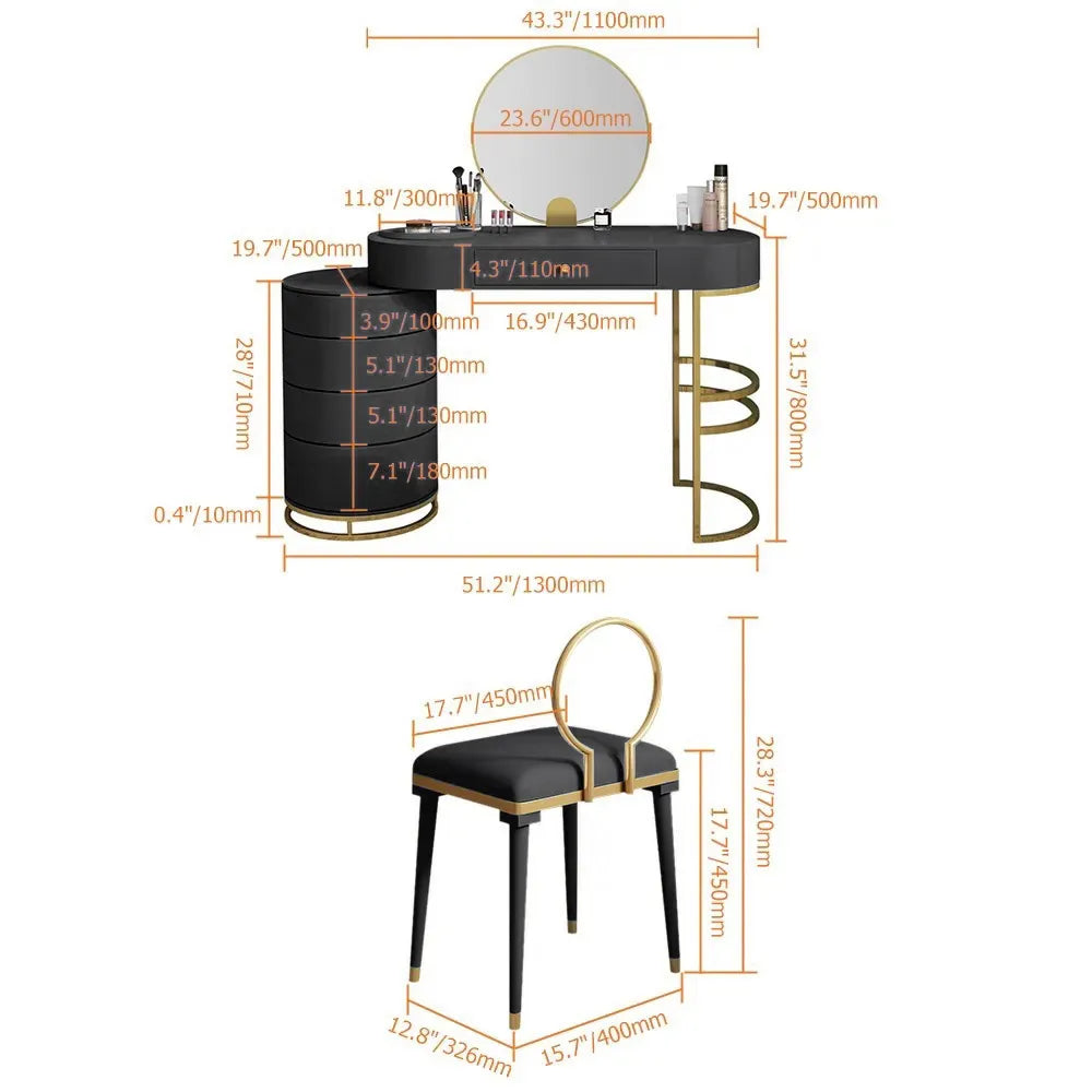 Black Vanity Table--This is the perfect gift!
