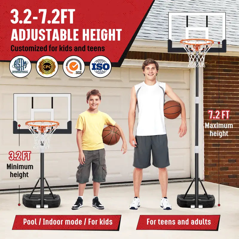 Lumen Adjustable & Portable Basketball Hoop