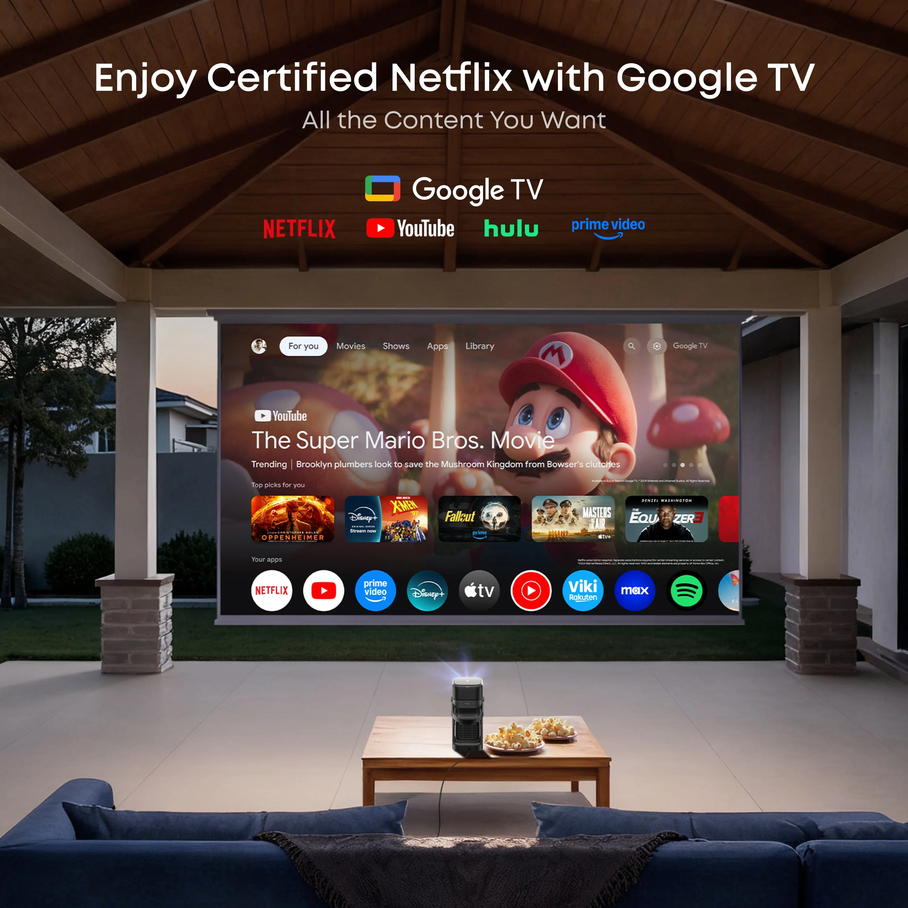 World's First Portable Projector with Detachable Speakers