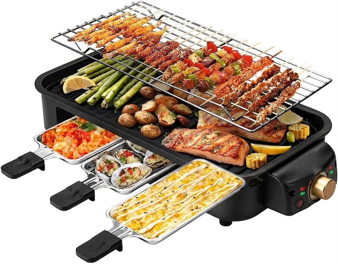 3-in-1 Electric Indoor Grill