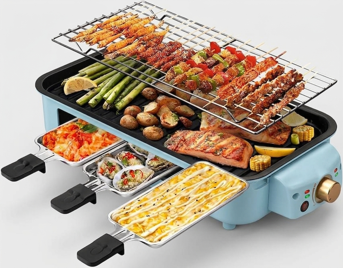 3-in-1 Electric Indoor Grill