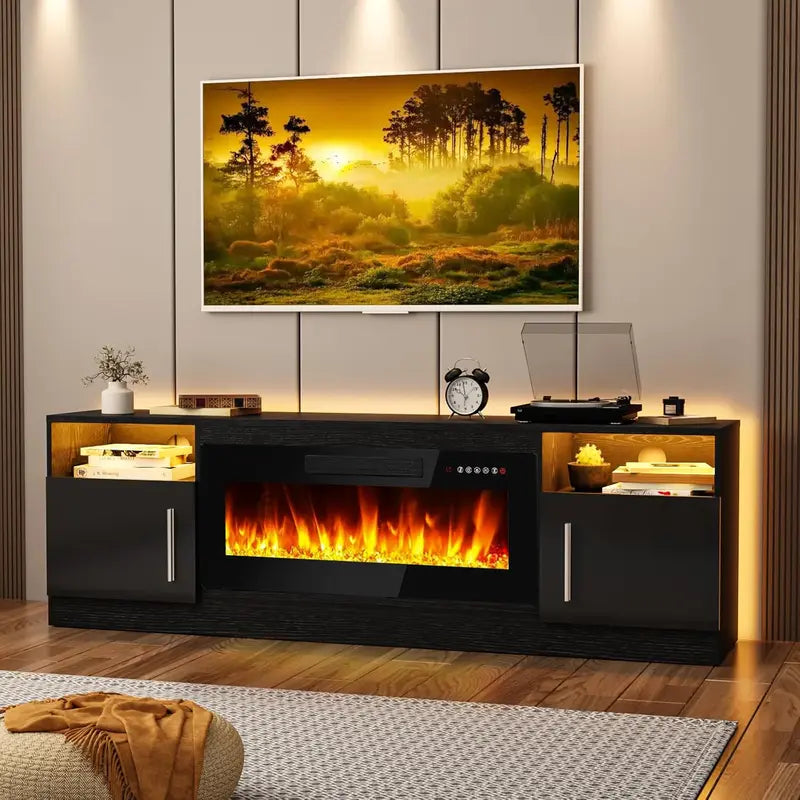 Lumen Fireplace TV Stand