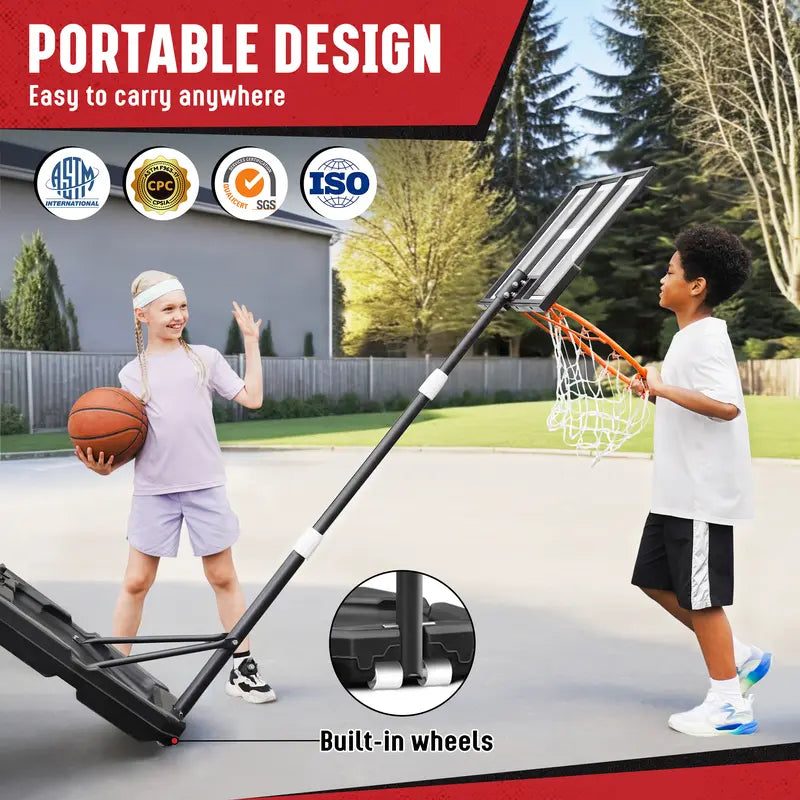 Lumen Adjustable & Portable Basketball Hoop