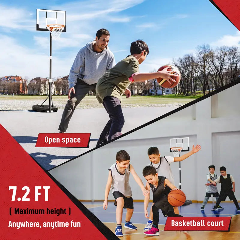 Lumen Adjustable & Portable Basketball Hoop