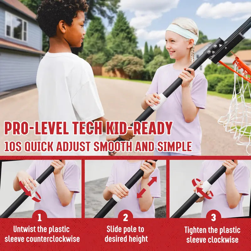 Lumen Adjustable & Portable Basketball Hoop