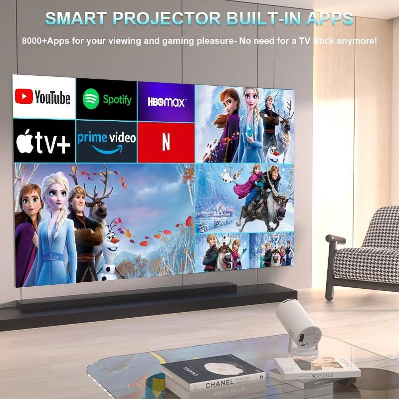  2026 New Upgraded High-Definition Smart Projector, Portable Projector