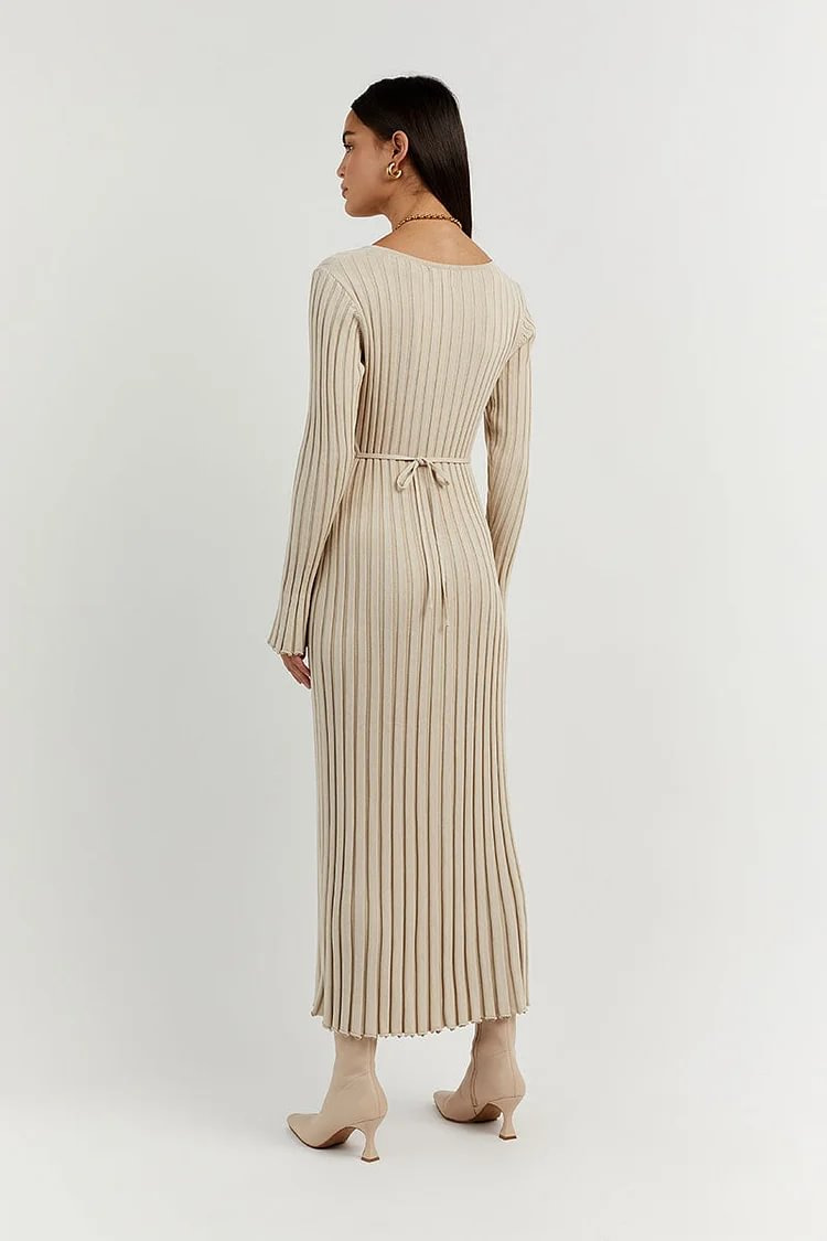 2024 Fall New Sleeved Knit Dress(Buy 2 Free Shipping)