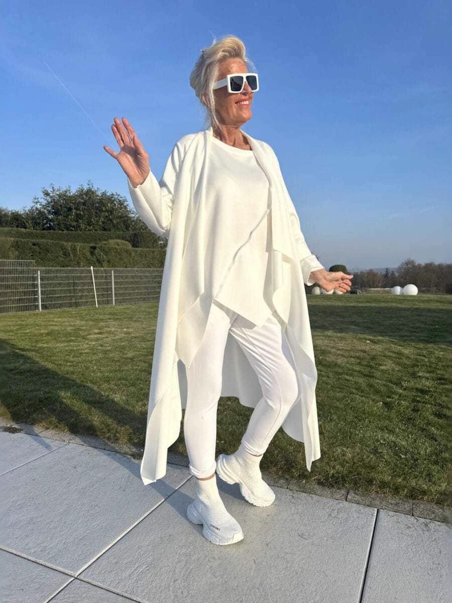 Relaxed Fit Drape Open Jacket with Pockets (Buy 2 Free Shipping)