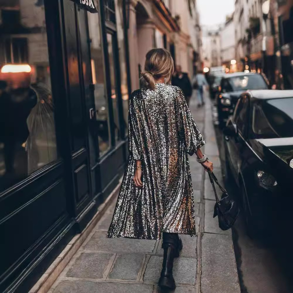 Christmas Hot Sale🌲Fashion Sequined Cardigan Jacket (Buy 2 Free Shipping)