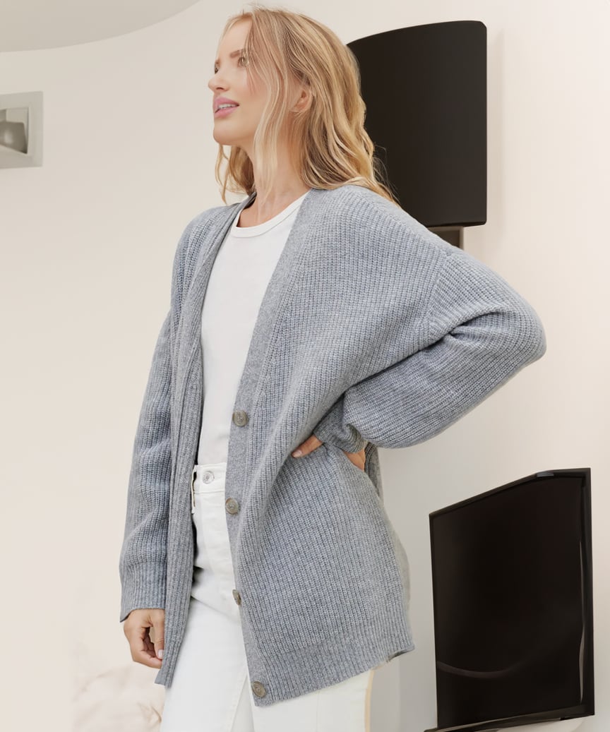 V Neck Knit Cardigan (Buy 2 Free Shipping)